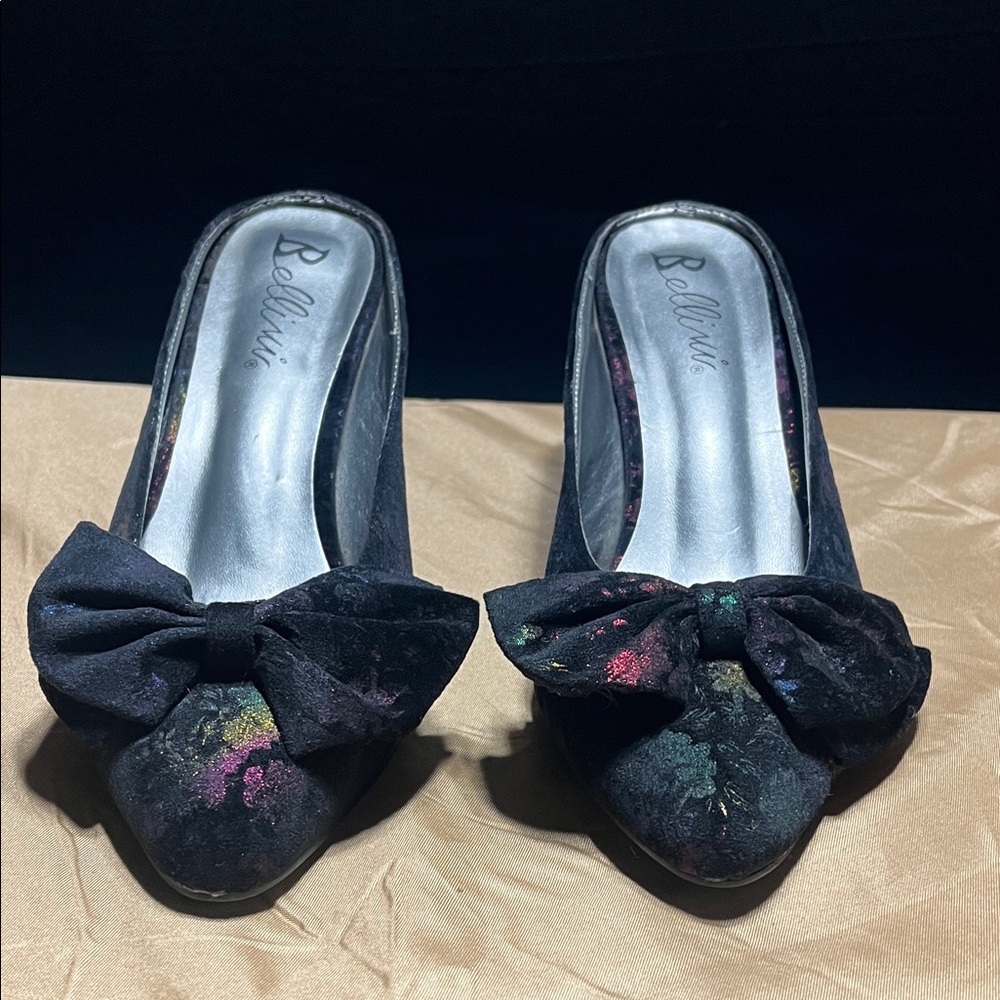 Bellini Black Kitten Heels